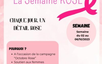 Semaine Rose contre le cancer au collège